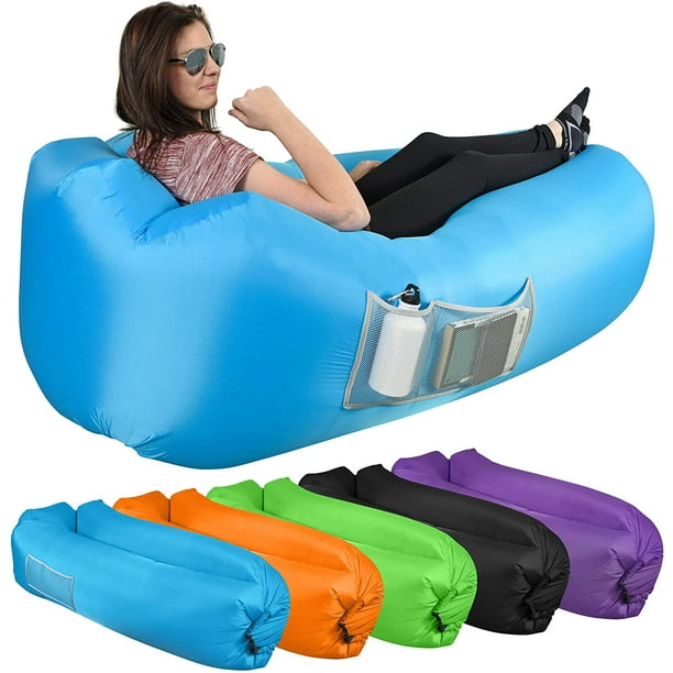 Inflatable Lounger Waterproof Beach Sleeping Bags Folding Sofa Outdoor Camping